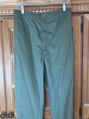 Scandia Woods Mens Cargo Pants Green Drawstring 6 Pocket 44
